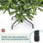  Unlit Slim Green Spruce Artificial Christmas Tree-2004704523