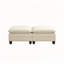 Repose-pieds modulaire rembourré de 35 po de largeur avec repose-pieds-874660064