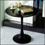 Table de salle à manger ronde de 31,5 pouces de style moderne Mid-Century avec plateau en panneau de fibres à densité moyenne et base à piédestal pour 2 à 4 personnes, parfaite pour la cuisine, la salle à manger et le salon