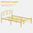 Queen Bed Frame Metal Platform Bed Frame with Headboard & Footboard,  Mattress Foundation ,No Box Spring Needed-1403439770-1373792513