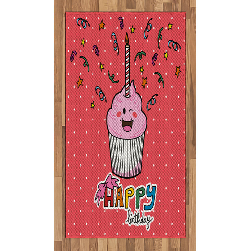 Cartoon High Density Long Fiber Poly Threads Decorative Area Rug Carpet, Rectangle 2'7" x 5'