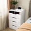 Élégante coiffeuse 3 en 1 avec bureau en verre, tabouret de maquillage, rangement interne, miroir compact pour meuble de chambre à coucher, rangement-1237785395