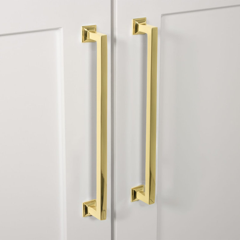 Grandeur Geneva 8" Brass Handle Pull, Lifetime Brass
