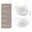 VEVOR 40.6mm L x 45.7mm W White Ceramic Sink