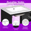 Meuble-lavabo moderne de 20 pouces avec lavabo en céramique, tiroir et porte à fermeture en douceur, supports de rangement doubles et tiroir séparateur-1804275272