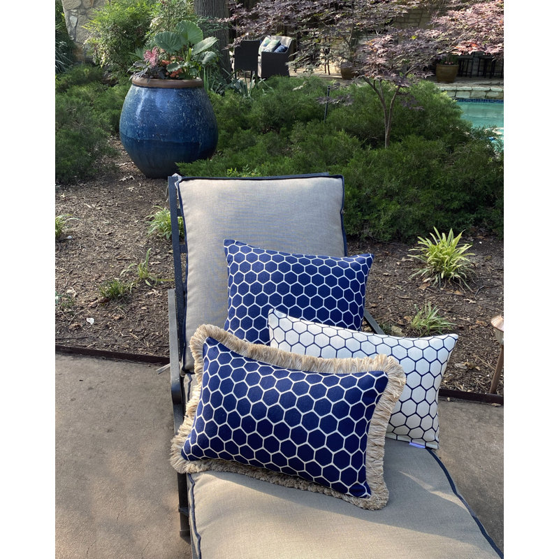 Housse et insert de coussin rectangulaire Hex