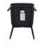 Ensemble de 3 chaises de salle à manger ergonomiques en Pu et en métal pour cuisine