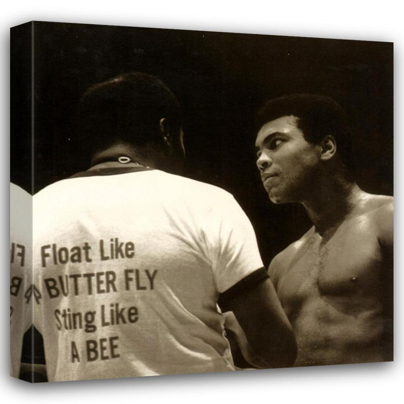 Muhammad Ali flotte comme un papillon, H 20 po x l 20 po