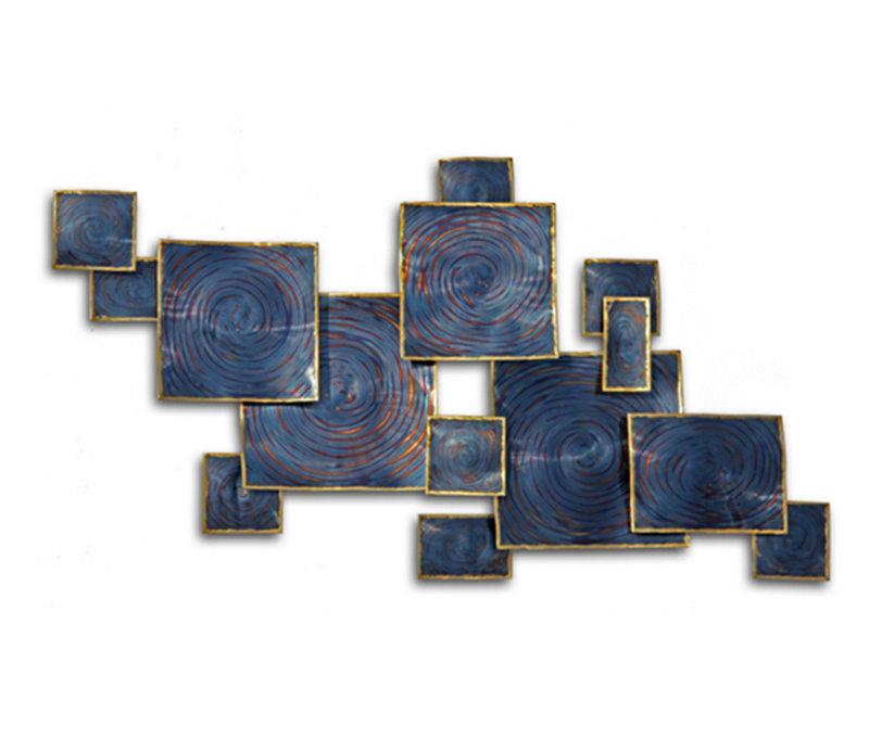 Handmade Traditional Abstract Wall Decor on Metal
