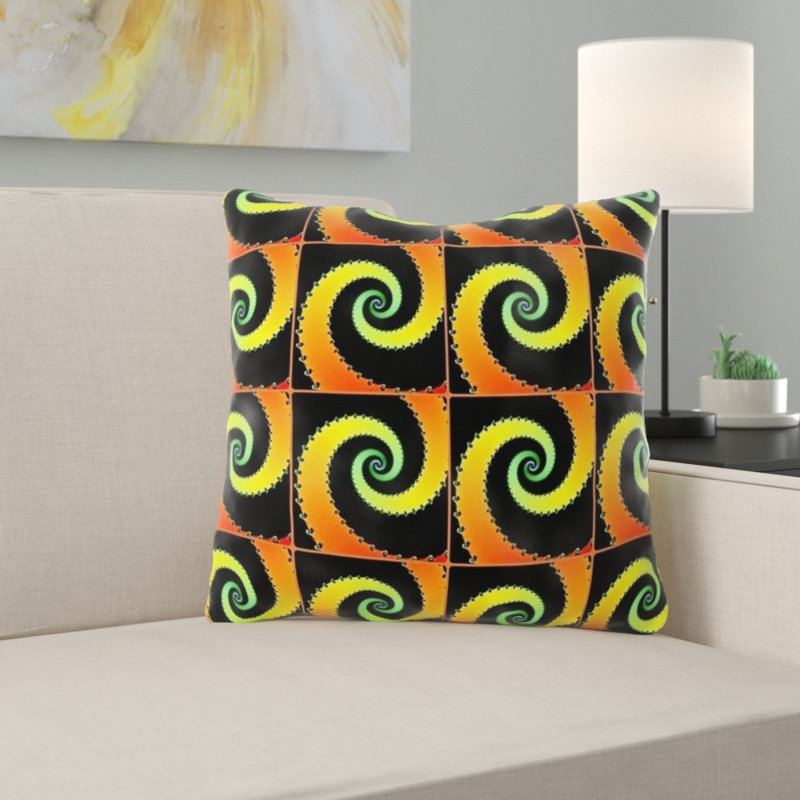 Coussin décoratif en spirale, Intérieur