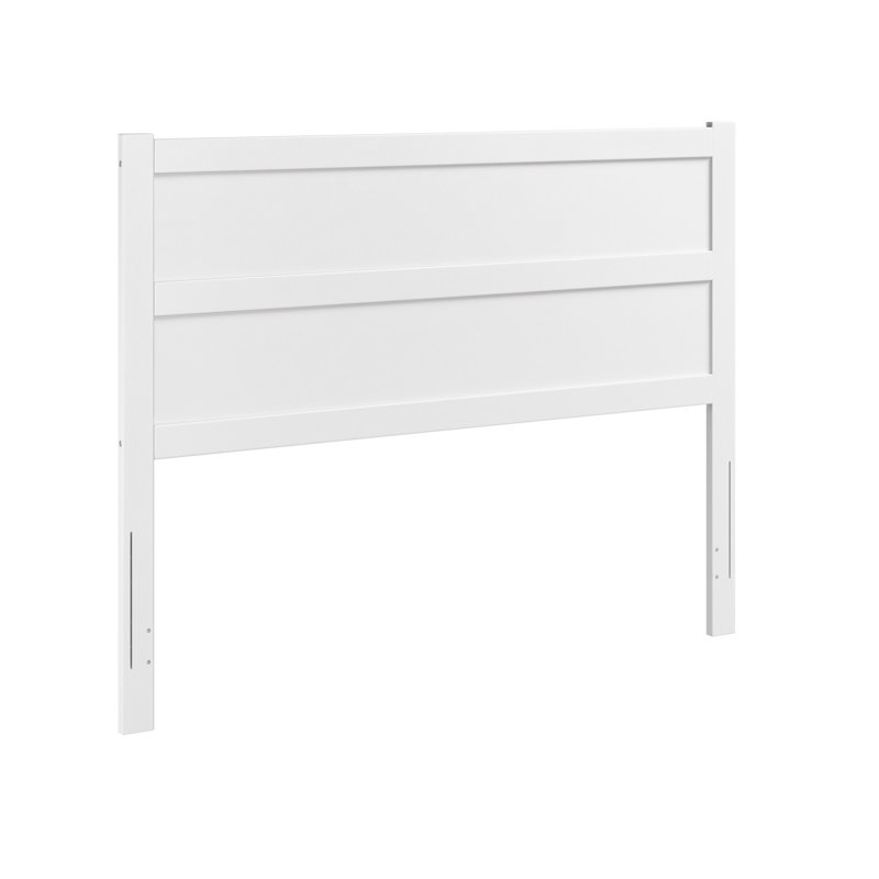 Tête de lit en bois Alessio, Blanc, Grand