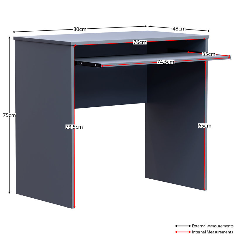 Reiban Computer Desk, Grey