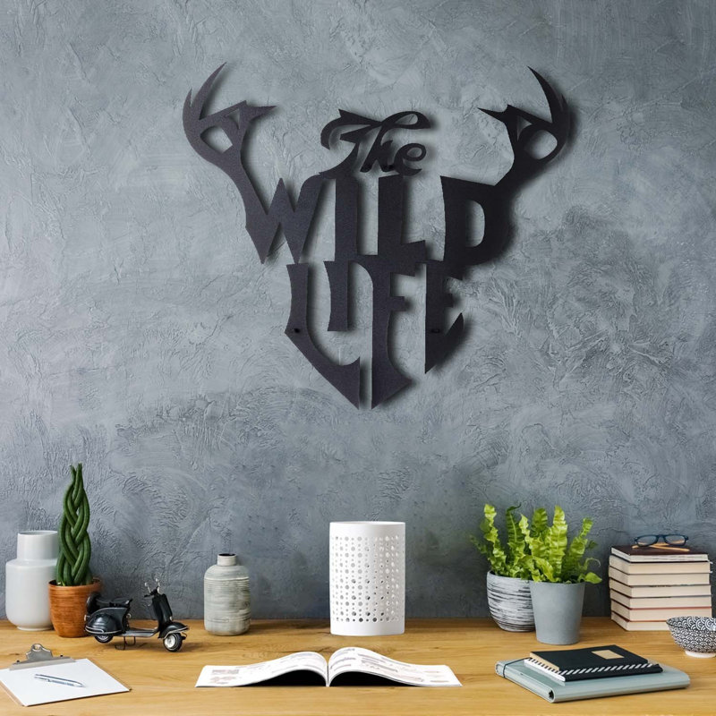 Abstract Wall Decor on Metal