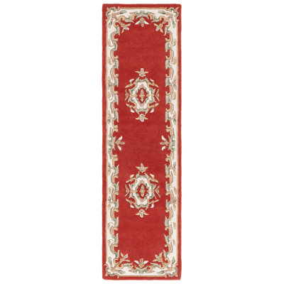 Tapis floral en laine / coton touffeté à la main Stengel Aubusson