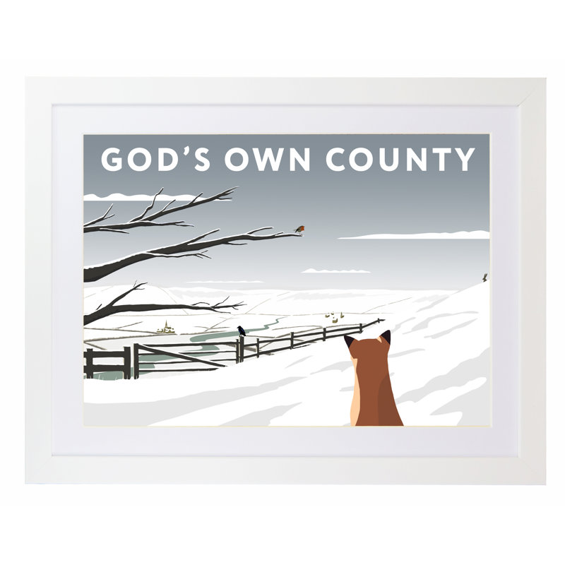 Richard O'Neil - Print, White Wood Frame, 44 cm H x 54 cm W x 2.2 cm D