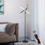 Jasai 168cm Black Novelty LED Dimmable Floor Lamp with Remote