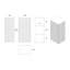 Armoire flottante latérale, armoire de rangement murale-77086712