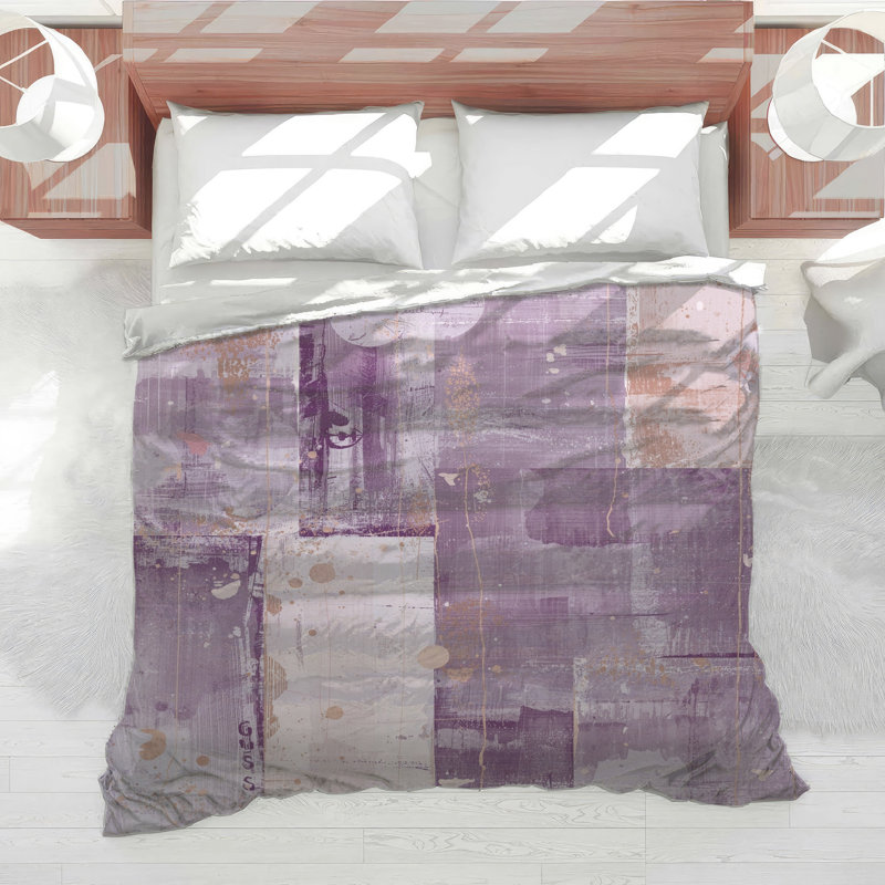 Layered Abstract Texture Comforter, Twin Extra Long
