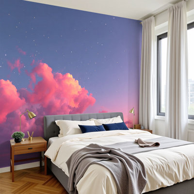 Papier peint autocollant Boho Clouds Ethereal Horizon Candy Clouds