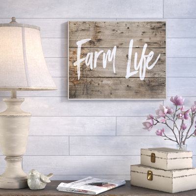 «Farm Life» par Brandi Fitzgerald - reproduction d'art textuel