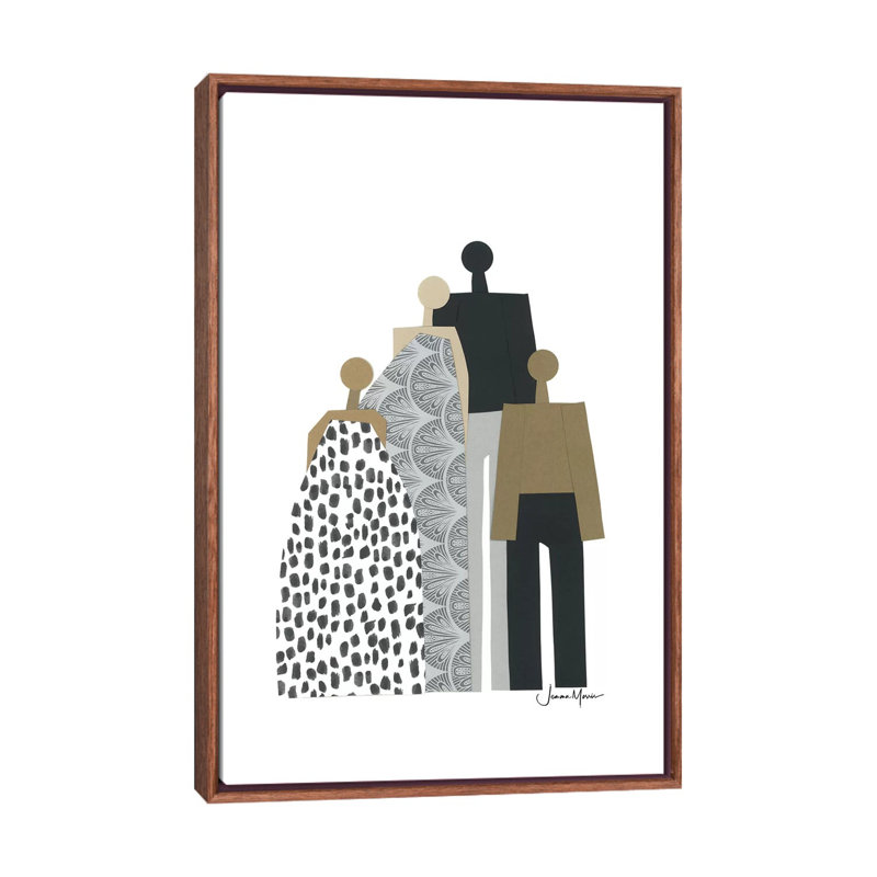 Reproduction d’art sur bois de Lou Lou par Lou Lou, H 26 po x l 18 po x 1,5 po, Toile avec cadre en bois classique