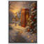 Hiver, art mural, impression sur toile encadrée, décoration de Noël-118759268-118759274