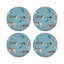 Sous-verres ronds en cuir Exotix Stamford-119015111