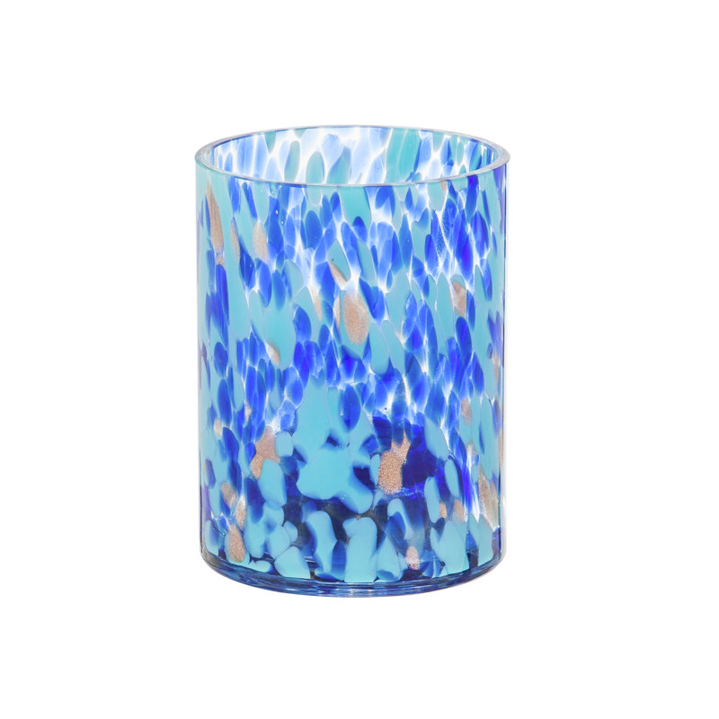 Vase de table en verre d’intérieur/extérieur 6,3 "deandres, Bleu