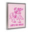 «Let Go Girls Outline», toile encadrée noire encadrée par Daphne Polselli-441444300-441444301