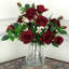 Roses In Crackle Vase - 17 Inches-441399156