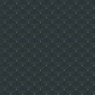 Nicely Boutique Collection Metallic Geometric Key 10.05m x 53cm Wallpaper Roll