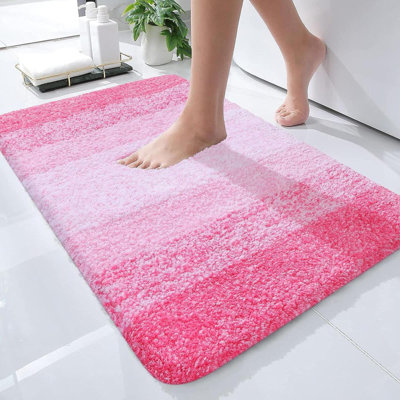 Rosley Microfiber / Microsuede Non-Slip Bath Rug
