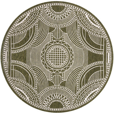 Tapis contemporain vert Huitt
