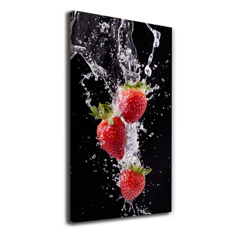 Strawberries - Wrapped Canvas Print
