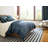 Silas Stripe Navy Hand Micro Hooked Wool Rug-102346090