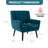 Tufted Upholstered Wide Back Armchair（Set of 2）-412486733