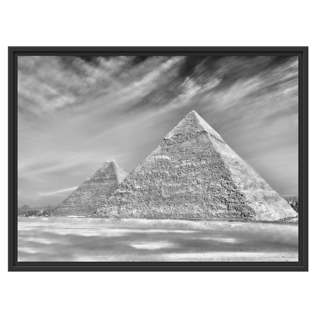 Gerahmtes Wandbild Ägypten Pyramiden