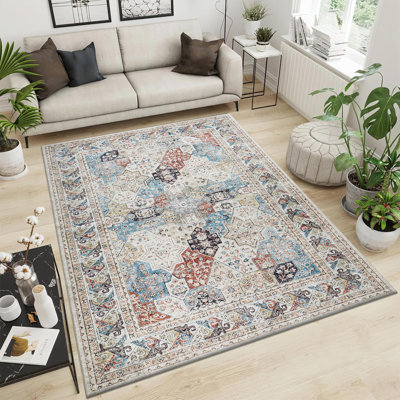 Cashmere Machine Tufted Area Rug ( Low-Pile Traditional)