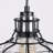 8.66"W Industrial Adjustable Downrod Black Cage Pendant Light with Clear Glass Shade,for Kitchen Island, Dining Room,Modern Farmhouse Lighting