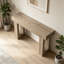 Console moderne en bois de 63 po, canapé élégant pour le salon