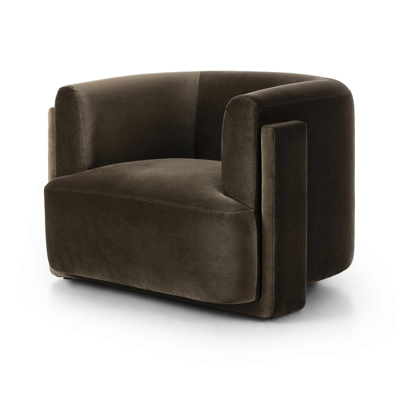 Rue Barrel Chair, Surrey Olive Velvet