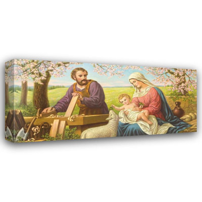 Astoria Grand Giovanni Gallery Wrapped Canvas Art Titled: Holy Family