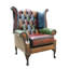 88Cm Wide Tufted Wingback Chair-75262728
