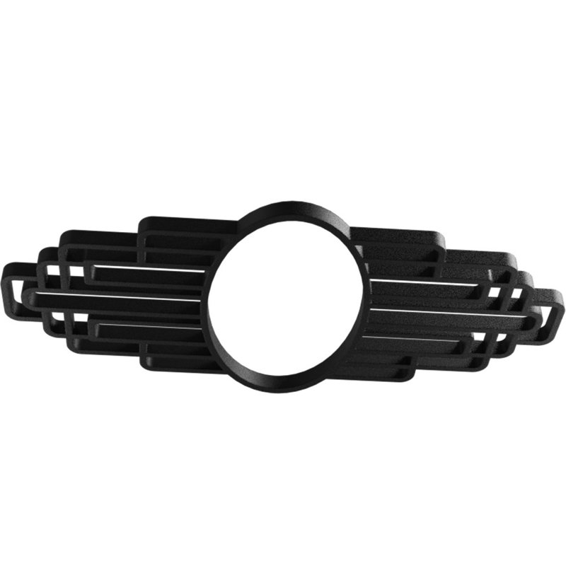 Médaillon de plafond en PVC Elizabeth, H 16 po x l 32 po x P 1 po, Noir