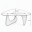 Tables basses en verre Table basse de style campagnard Mid-Century-1964020126-1964020128
