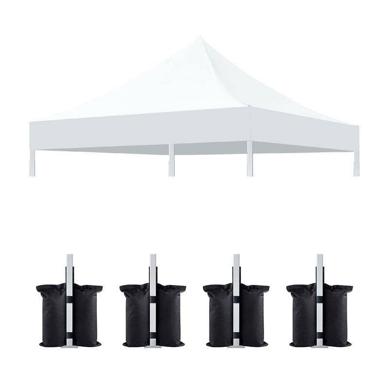 Toit de remplacement pour auvent 10 x 10 pi pour tente pop-up et sac de poids de 4 pièces (seulement la housse et le sac de sable 4 pièces ne comprennent pas le cadre)