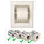 Porte-papier hygiénique encastré Tracy-866293202