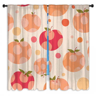 Pomme rideaux obscurcissant et obscurcissant - 2 panneaux