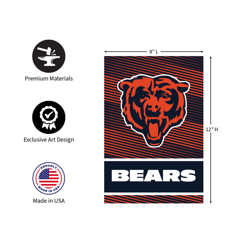 Enseigne murale mobile Chicago Bears 8 x 12