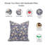 Housse de coussin en lin épais et imprimé à la main Fabribine Sudhrasan Jaal - Coussin décoratif bleu marine pour canapé, lit et chaises d'appoint-1053784707